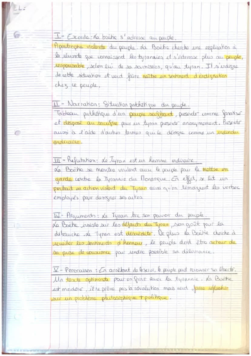 EL-A
Texte 1-Etienne de la Boétie, Discours de la servitude
volontaire, 1574
My litte
Texte court et percutant, le Discours de la servitude 