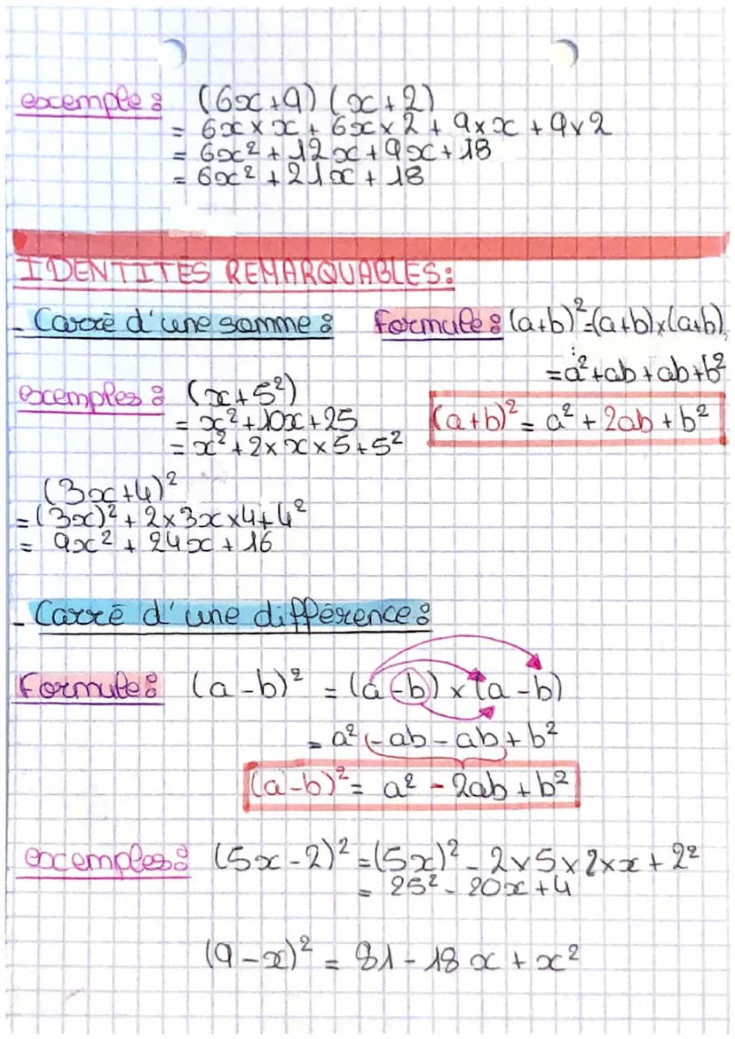 BREVET
BLANC
MATHEMATIQUES
CALCUL LITTERAL
(ou difference)
FACTORISATION: Factoriser une somme c'est
la transformer en produit.
Formule: Ka+