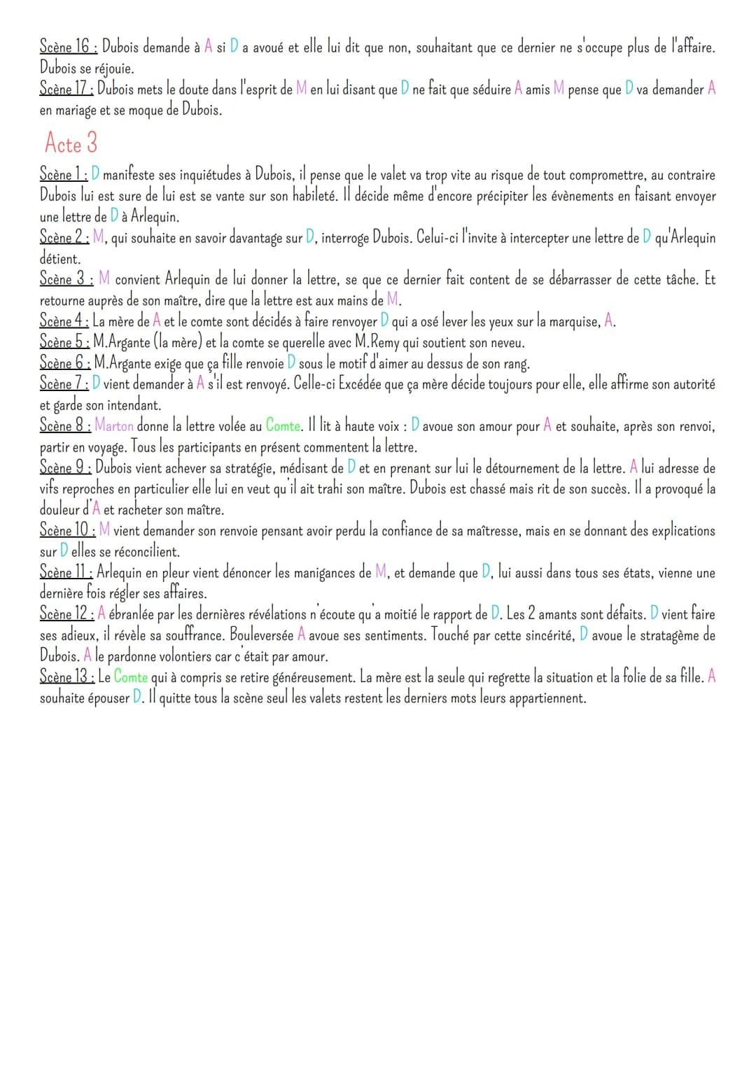 Les fausses confidences
Contexte
Écrit par Pierre de Marivaux en 1738.
C'est une pièce de théâtre écrite en prose. Comédie se déroulant en 3
