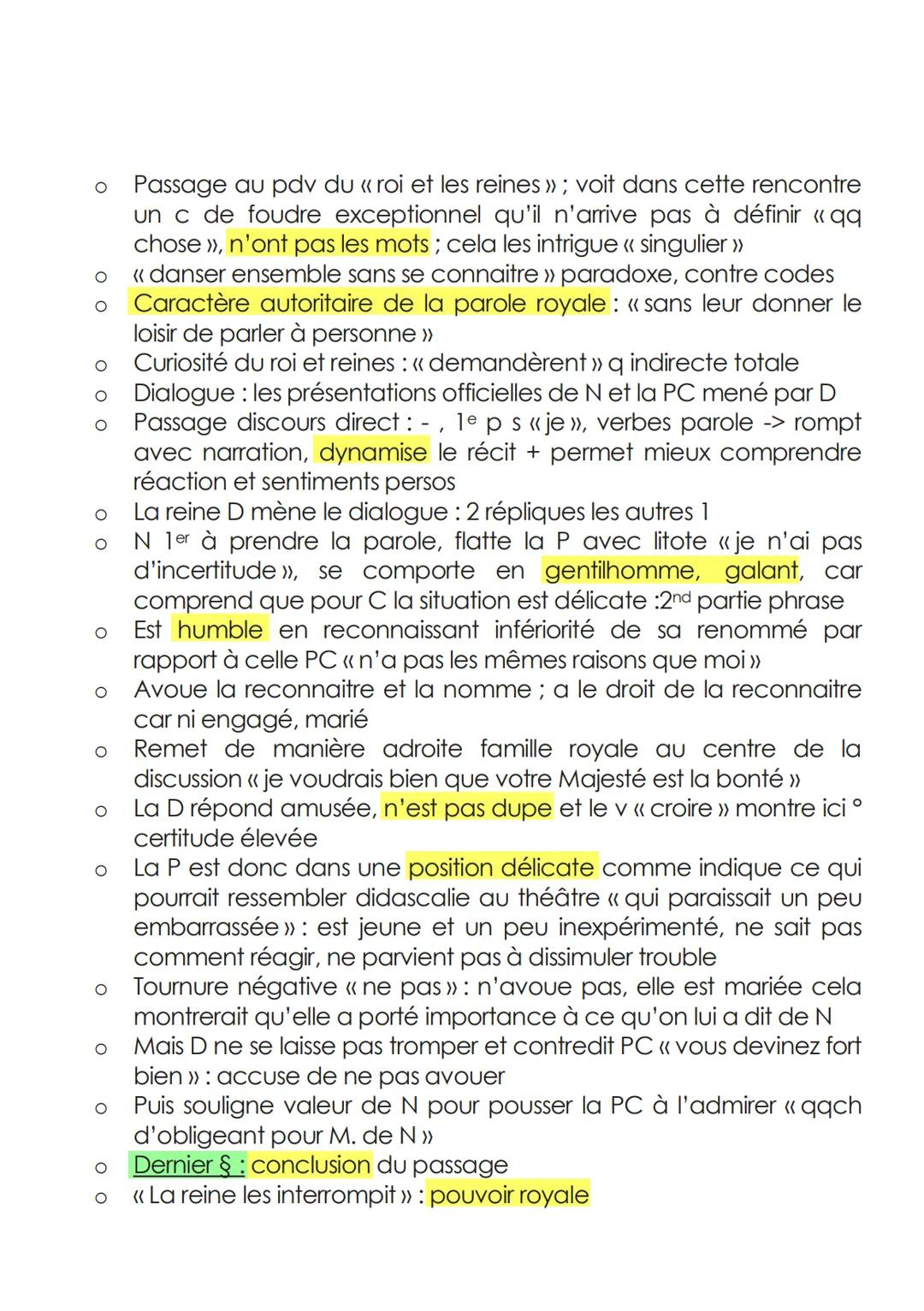 Lecture linéaire n°11: La Princesse de Clèves, Madame de Lafayette, 1678, la scène
du bal.

Considéré comme le premier roman d'analyse, La P
