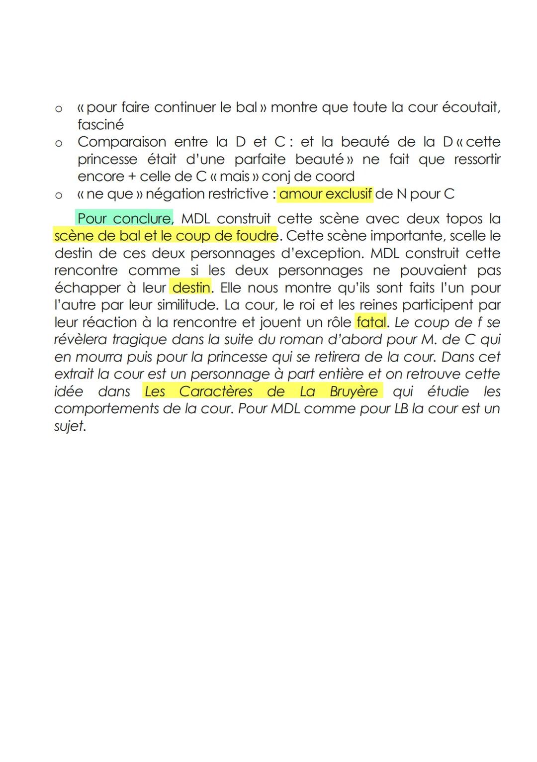 Lecture linéaire n°11: La Princesse de Clèves, Madame de Lafayette, 1678, la scène
du bal.

Considéré comme le premier roman d'analyse, La P