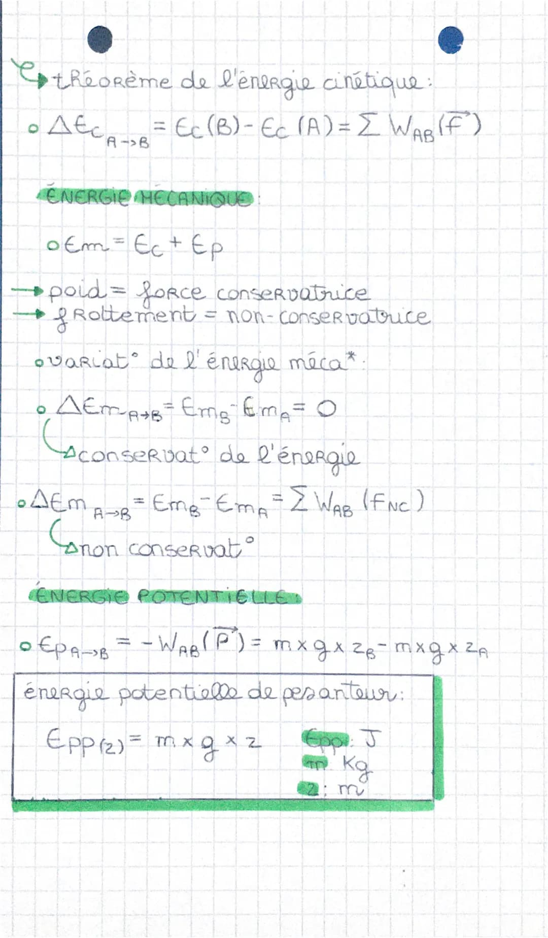 TRAVAIL D'UNE FORCE
•WAB (F) = F²₁ AB = FxAB x cos(0)
•WAB (F): J
of: No AB m
cos (0) = 90
PHYSIQUE
Cos (0) > 0
positif
travail
moteur
OZA
<