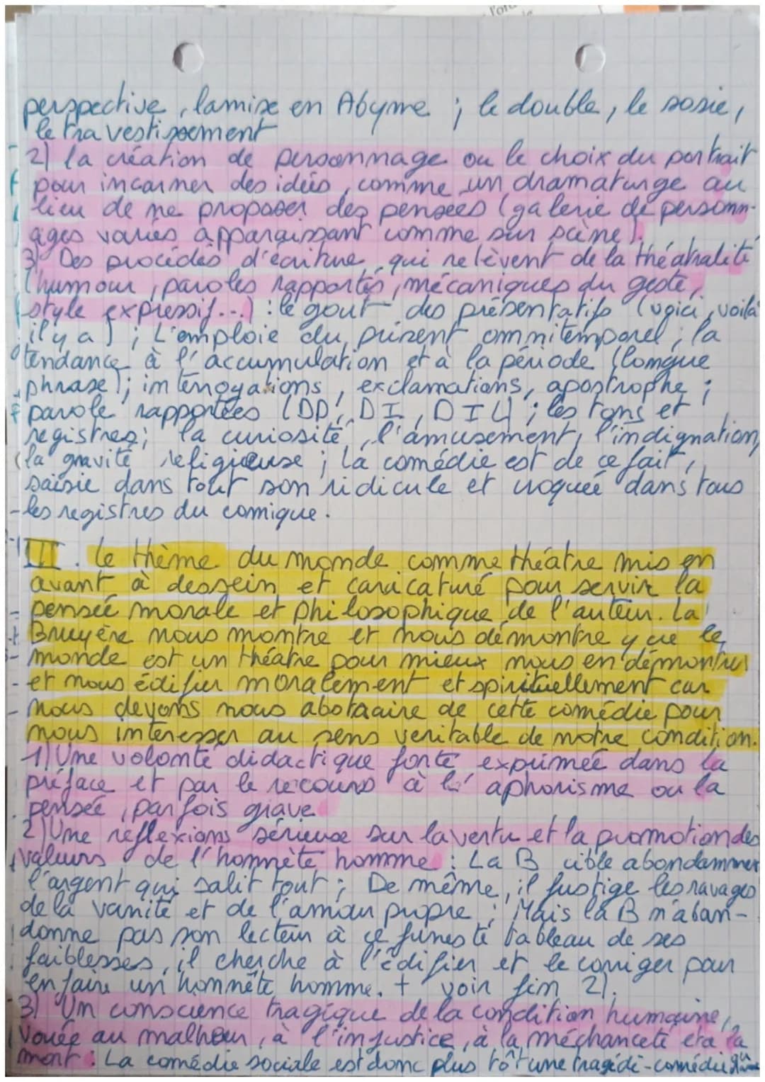 Disertation
(La Bruyère : les carateres
Sajets Peut-on dire que les livres Vax des
caractères de Jean de La Bruyère nousdémon-
le monde est 