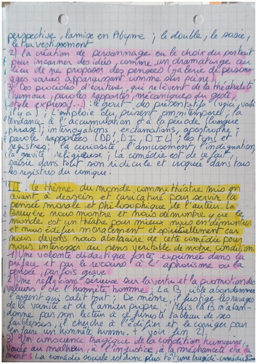 Disertation
(La Bruyère : les carateres
Sajets Peut-on dire que les livres Vax des
caractères de Jean de La Bruyère nousdémon-
le monde est 