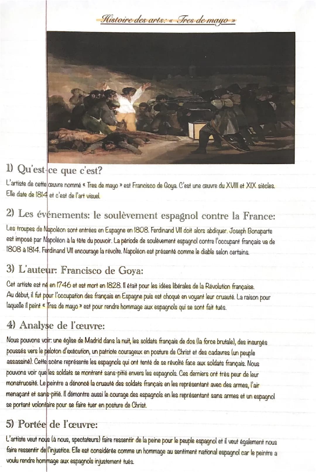 Histoire des arts; « Le sacre de Napoléon »
1) Présentation de l'œuvre:
C'est Jacques-Louis David l'auteur de cette peinture. Il termine le 