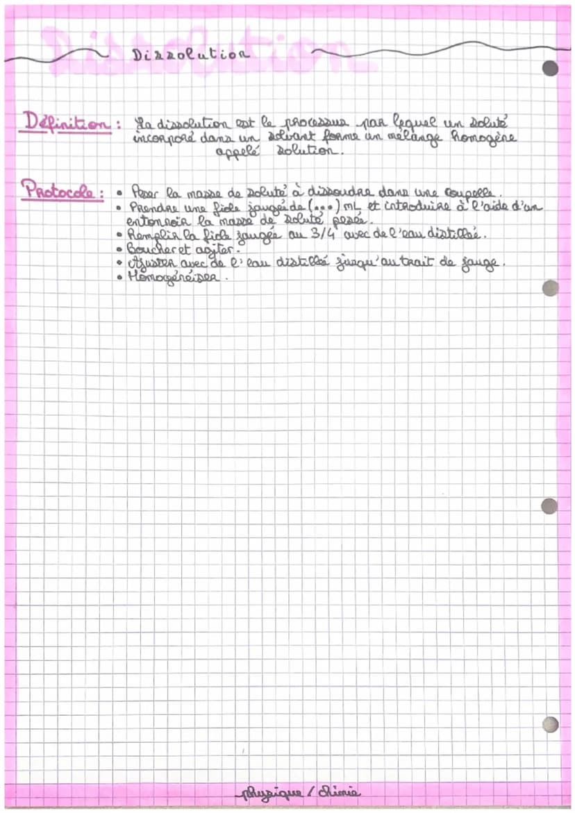 Définition: La dilution est l'addition d'un liquide à are solution pouren
diminuer la concentration comme lorsqu'on dilue du sinop
dans un v