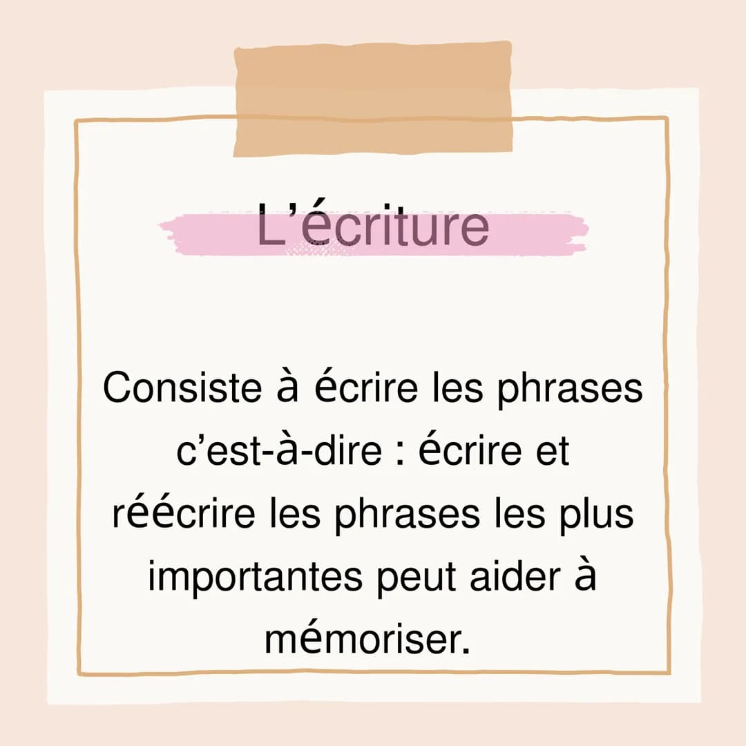 Quelles sont les
méthodes les plus
pertinentes pour
l'apprentissage ? L'auto-évaluation
Consiste à s'évaluer seul(e)
c'est-à-dire : faire un