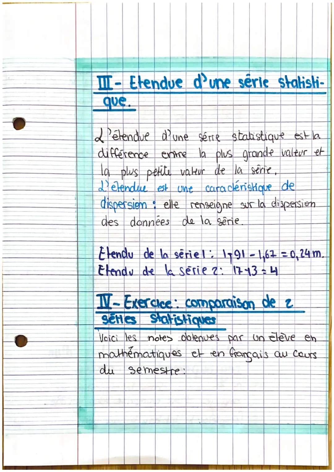 Math
chap 6.
Statistiques.
Voici series statistiques prises comme
exemples dans cette lesen.
Cette serie statistique donne la taille
len ml 