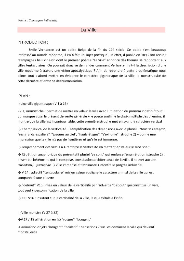 Know Explication linéaire La Ville  thumbnail