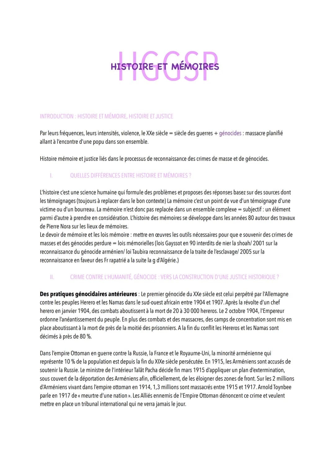 HISTO
TOTOURE E MÉMOIRES
INTRODUCTION: HISTOIRE ET MÉMOIRE, HISTOIRE ET JUSTICE
Par leurs fréquences, leurs intensités, violence, le XXe siè