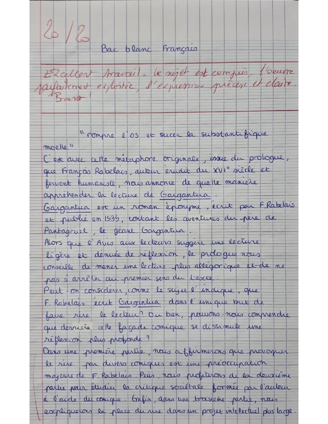 Dissertation Gargantua 20/20