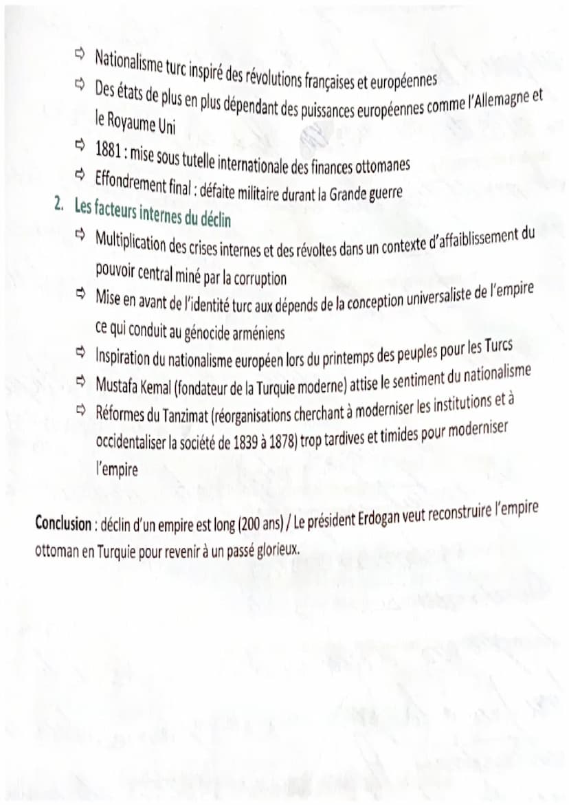 Fiche de révision HGGSP
Sujet 1: Essor et déclin de l'Empire Ottoman
PB : Comment l'essor puis le déclin s'effectue-t-il dans l'empire ottom