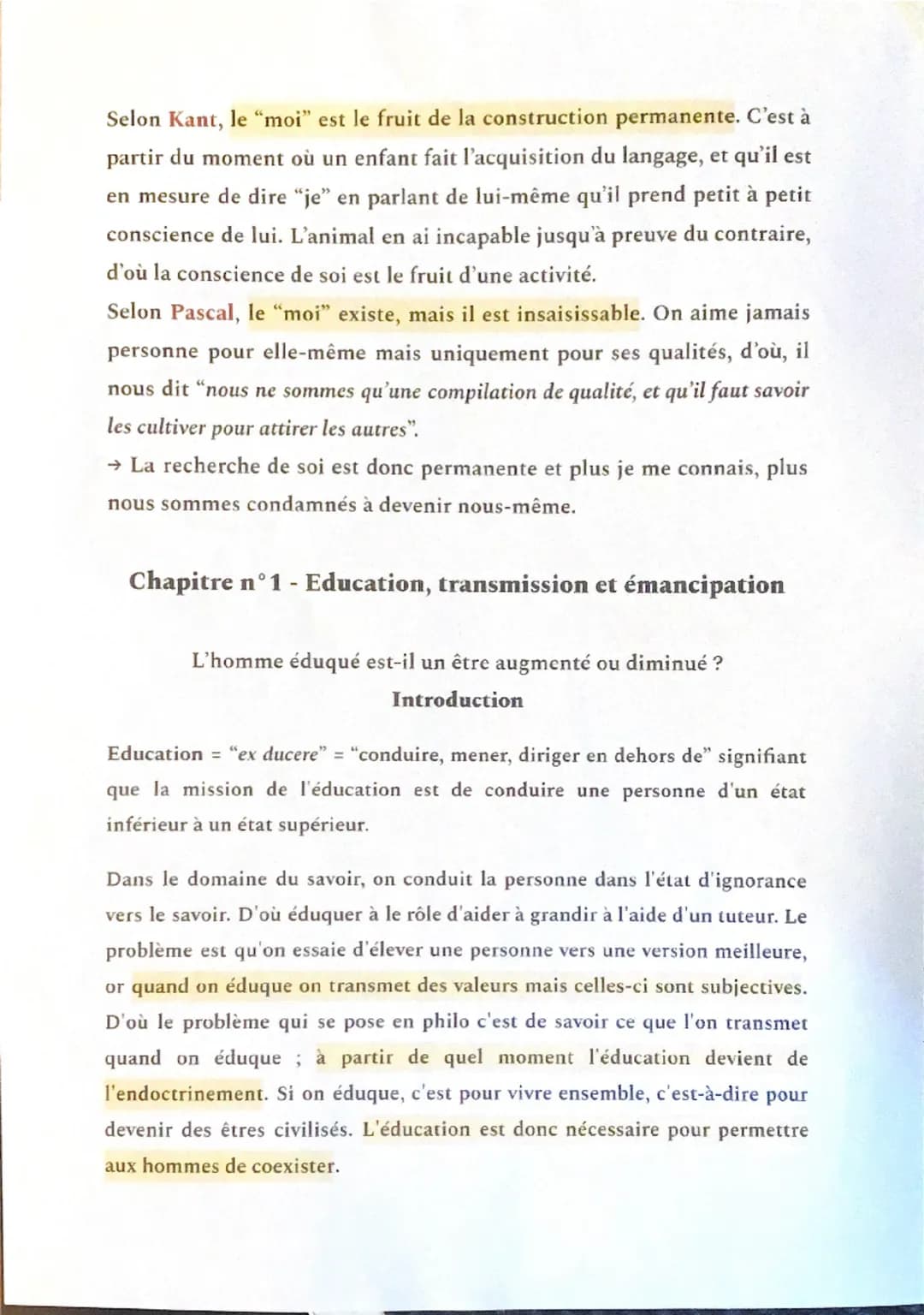 La recherche de soi
Introduction du thème d'étude
18e siècle = individu au centre de la réflexion
19e siècle exploration du "moi" et apparit