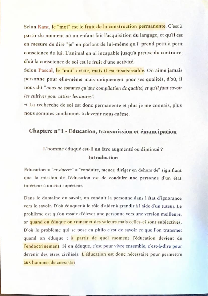 La recherche de soi
Introduction du thème d'étude
18e siècle = individu au centre de la réflexion
19e siècle exploration du "moi" et apparit