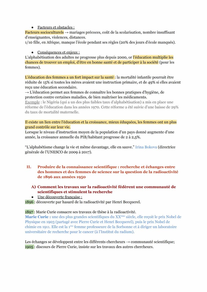 L'ENJEU DE LA CONNAISSANCE
AXE INTRODUCTIF: Le partage de la connaissance
"La science n'a pas de patrie", PASTEUR.
→ Les chercheurs du monde