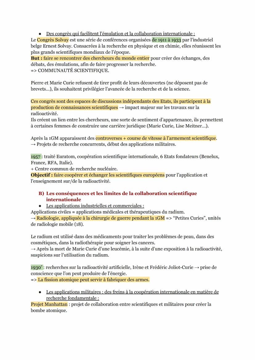 L'ENJEU DE LA CONNAISSANCE
AXE INTRODUCTIF: Le partage de la connaissance
"La science n'a pas de patrie", PASTEUR.
→ Les chercheurs du monde