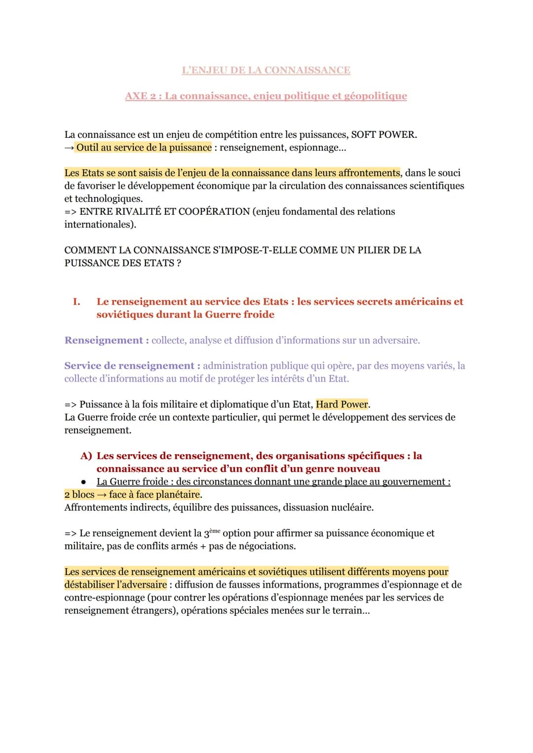 L'ENJEU DE LA CONNAISSANCE
AXE INTRODUCTIF: Le partage de la connaissance
"La science n'a pas de patrie", PASTEUR.
→ Les chercheurs du monde