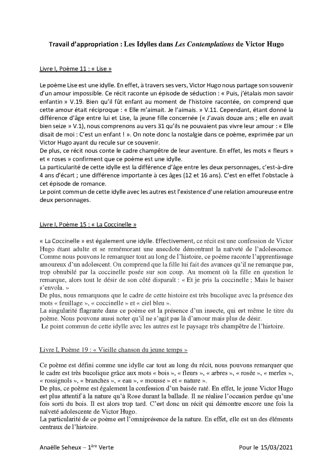 Les Contemplations de Victor Hugo - Résumé et Analyse des Poèmes