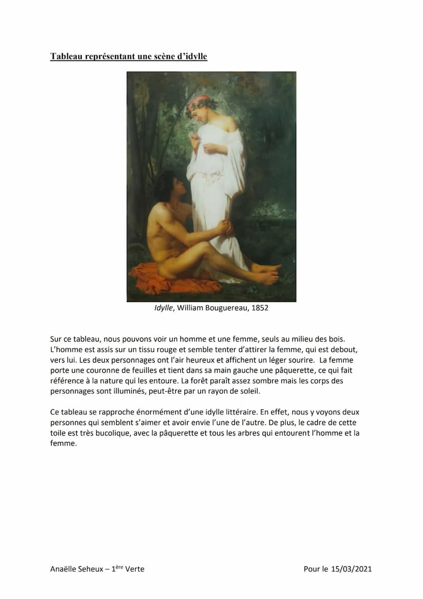 Travail d'appropriation : Les Idylles dans Les Contemplations de Victor Hugo
Livre I, Poème 11 : << Lise >>
Le poème Lise est une idylle. En