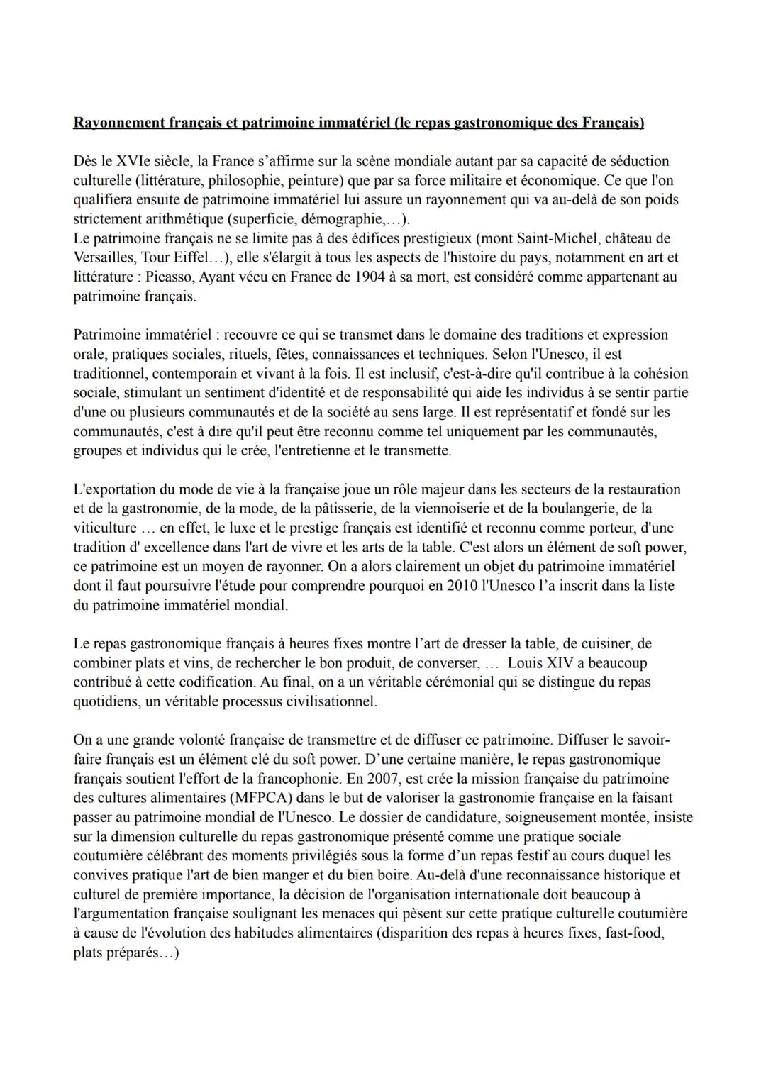 HGGSP THEME 2 : identifier, protéger et
valoriser le patrimoine : enjeux géopolitiques
patrimoine: vient du latin <<patrimonium », l'héritag