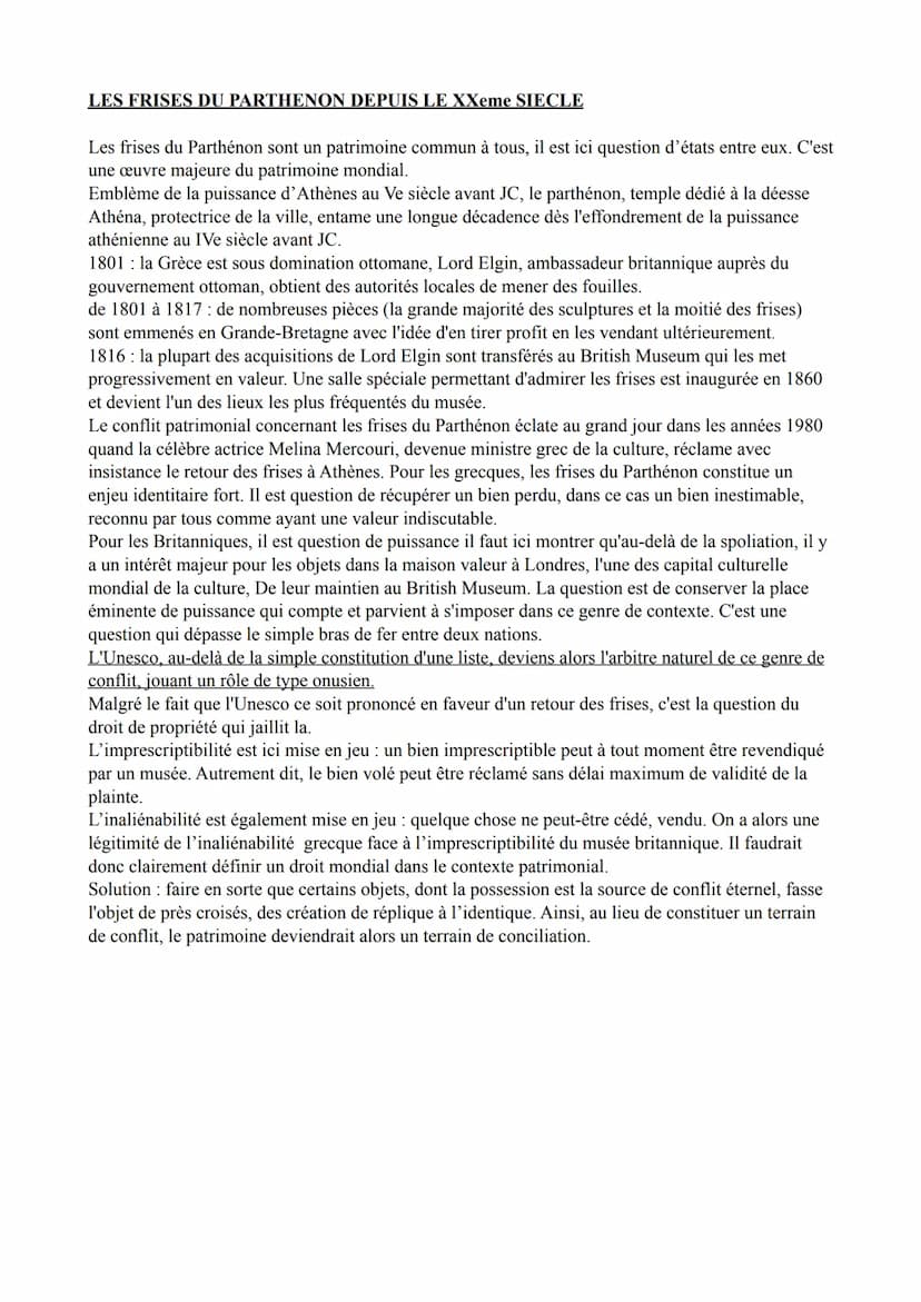 HGGSP THEME 2 : identifier, protéger et
valoriser le patrimoine : enjeux géopolitiques
patrimoine: vient du latin <<patrimonium », l'héritag