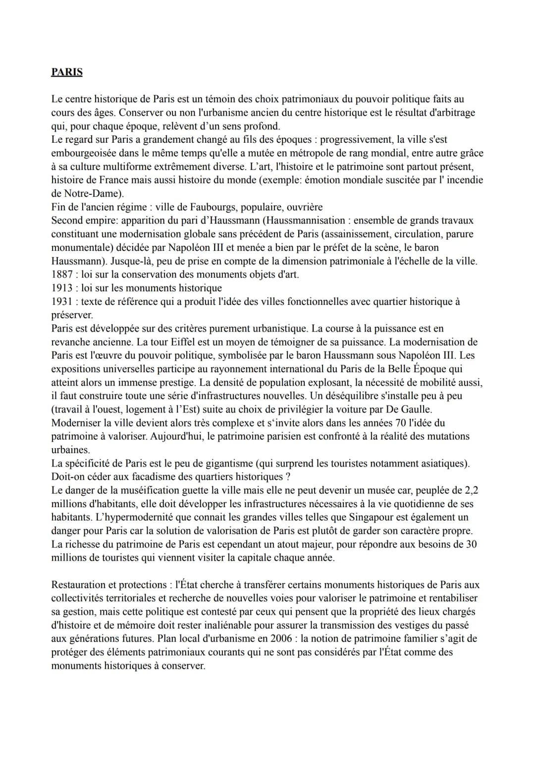 HGGSP THEME 2 : identifier, protéger et
valoriser le patrimoine : enjeux géopolitiques
patrimoine: vient du latin <<patrimonium », l'héritag