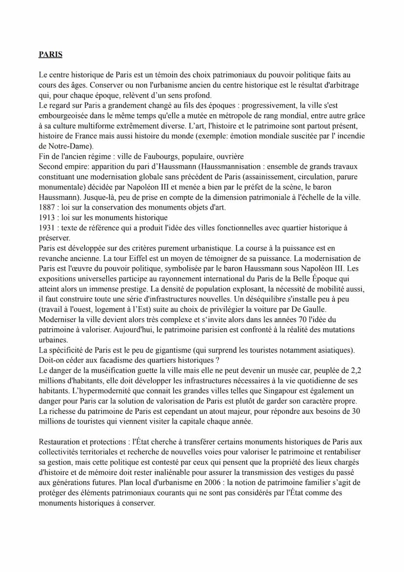 HGGSP THEME 2 : identifier, protéger et
valoriser le patrimoine : enjeux géopolitiques
patrimoine: vient du latin <<patrimonium », l'héritag