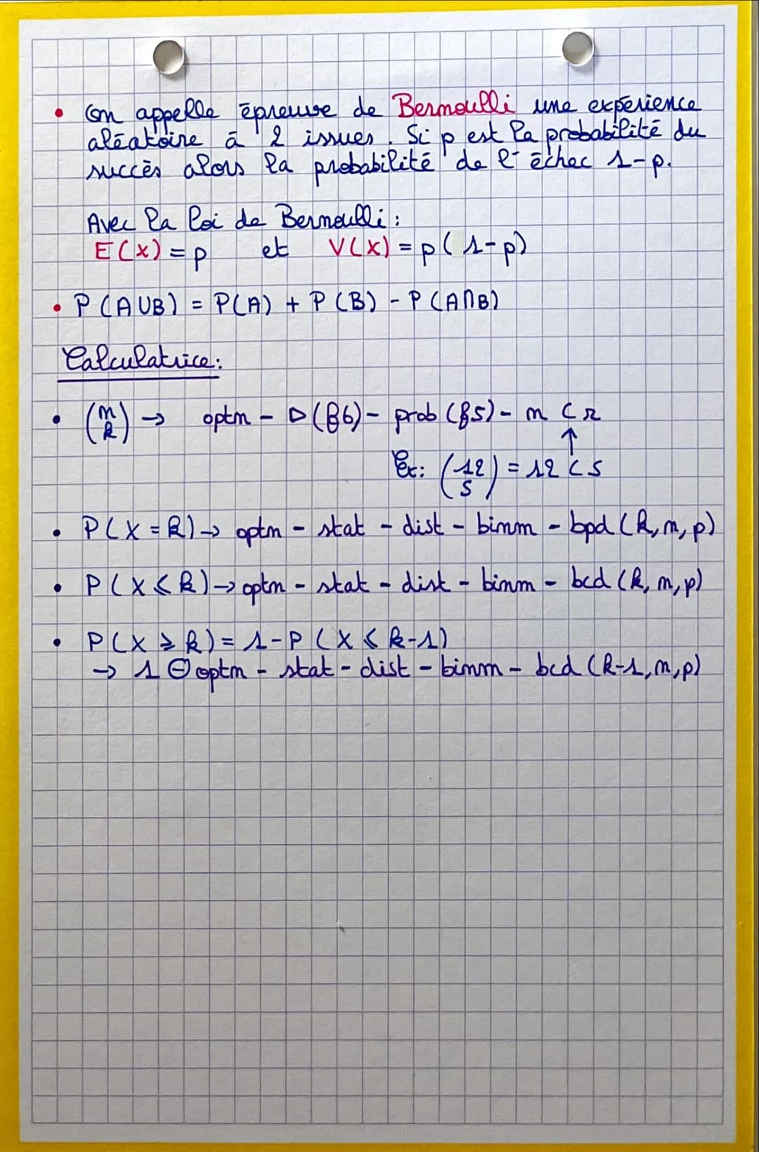 
<h3 id="probabilitsterminaleformules">Probabilités Terminale Formules</h3>
<p>Dans le cadre du cours de Probabilités Terminale, il est impo