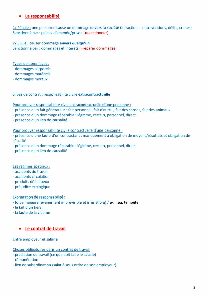 ●
Contrat
RÉVISIONS DROIT - PRG TERMINALE
Accord de volonté entre plusieurs personnes (des parties)
Le but ? créer/échanger/modifier/supprim