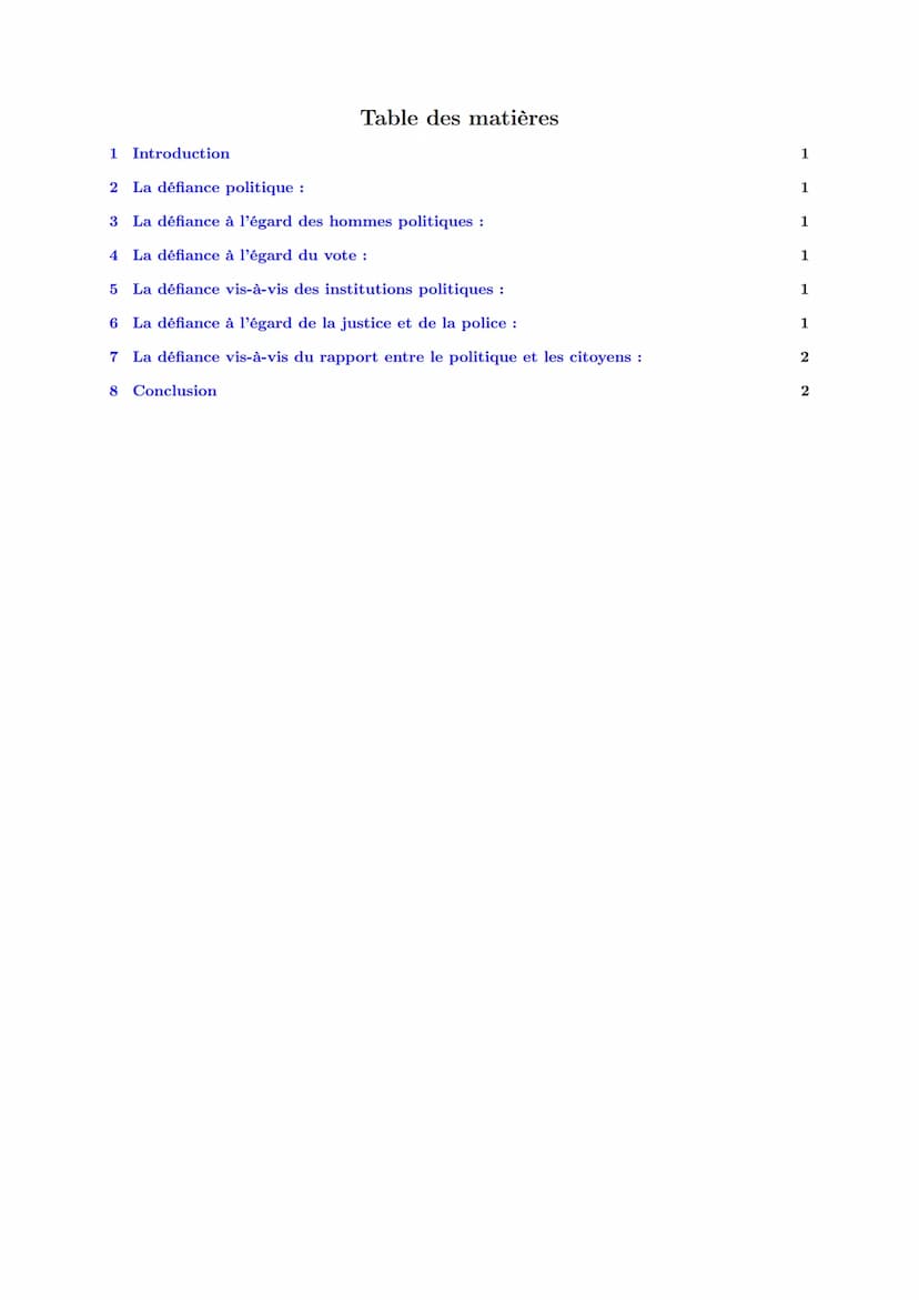LYCEE GENERAL ET TECHNOLOGIQUE LA BRUYERE
Les différentes formes de défiance vis-à-vis de
la représentation politique et sociale, et
vis-à-v