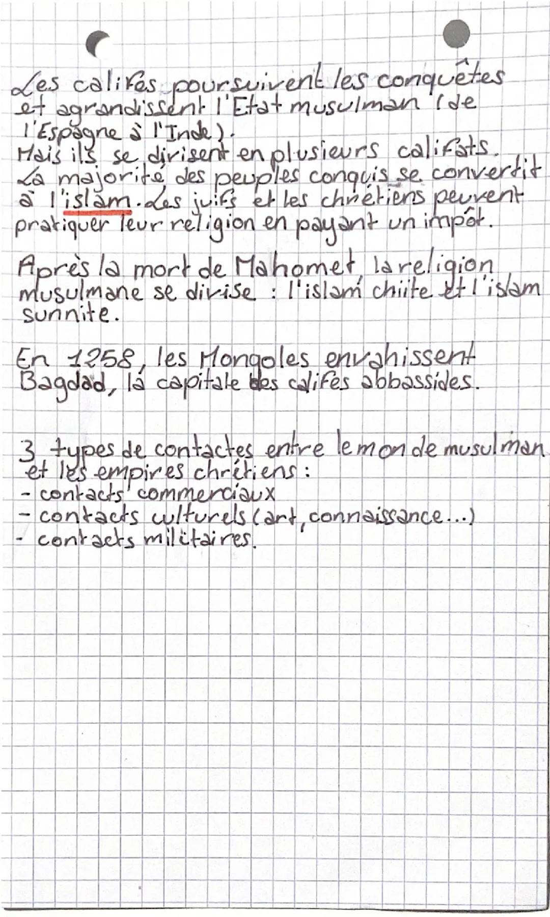 Zana.
Zanac
HISTOIRE
his
L'empire musulman du
VII's au XIII's
le Coran: livre sacré des musulmans.
à
contenant les paroles que dieu au dites