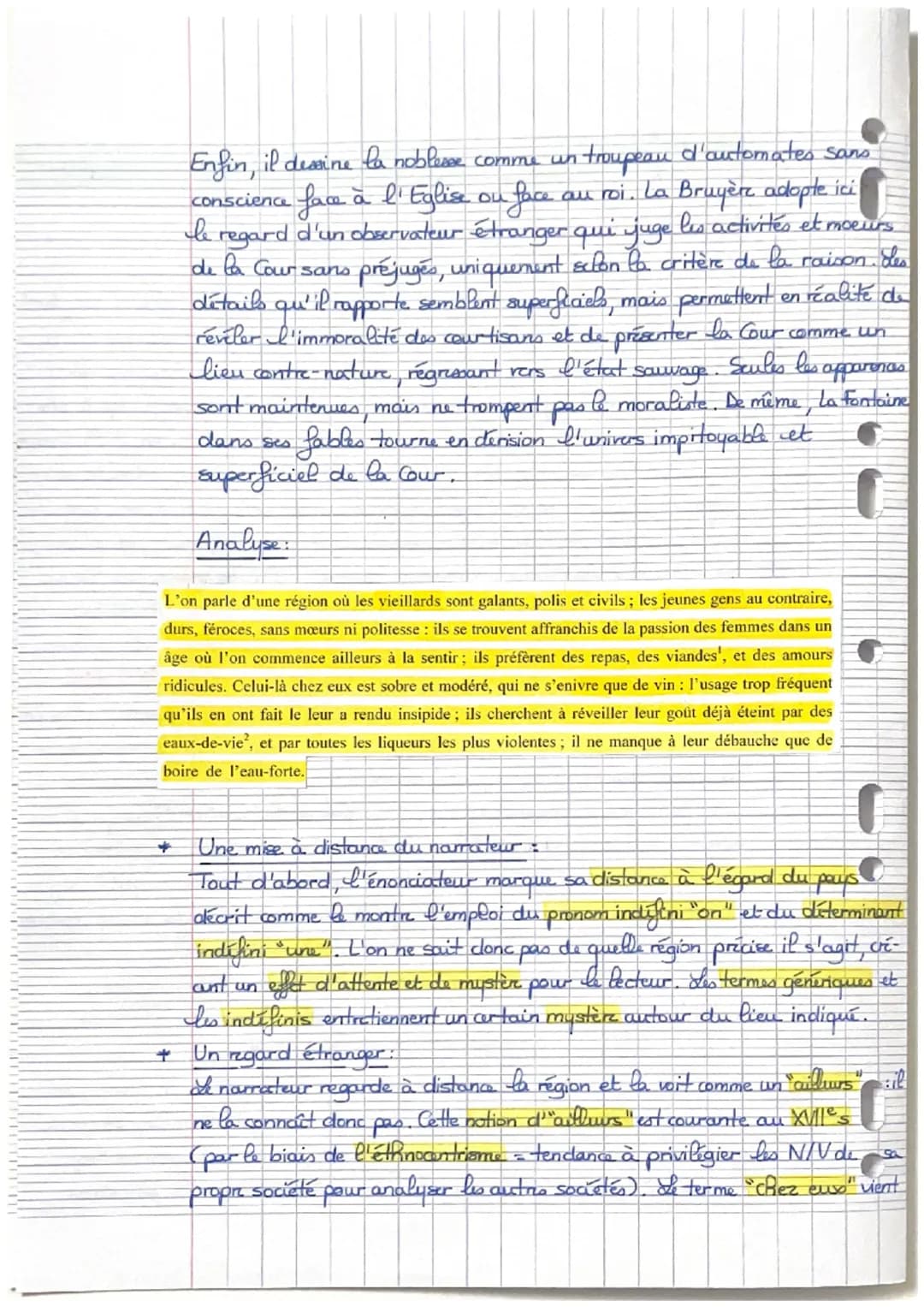Texte n° 18
Analyse linéaire de
De la Cour", Jean de la Bruyèr
TNTRODUCTION
mouvement du Passicisme à l'époque de Louis XV possède un for +
