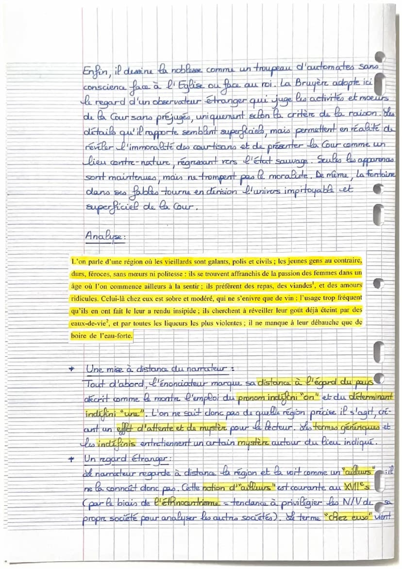 Texte n° 18
Analyse linéaire de
De la Cour", Jean de la Bruyèr
TNTRODUCTION
mouvement du Passicisme à l'époque de Louis XV possède un for +
