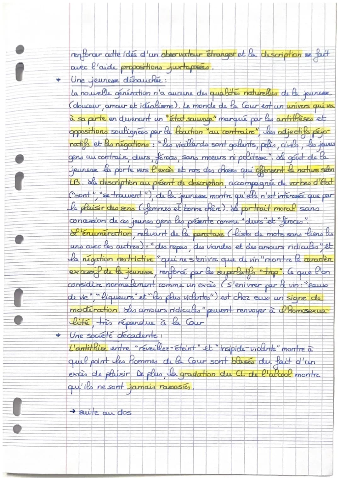 Texte n° 18
Analyse linéaire de
De la Cour", Jean de la Bruyèr
TNTRODUCTION
mouvement du Passicisme à l'époque de Louis XV possède un for +
