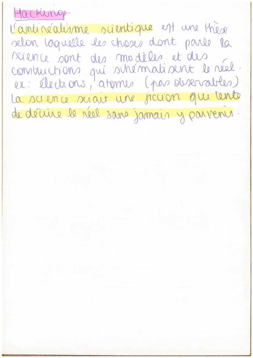 science
Déf: mode de connaissance qui vise la vérité, de manière
explicite et qui veut rendre compte du réel dans.
un langage rationnel et r