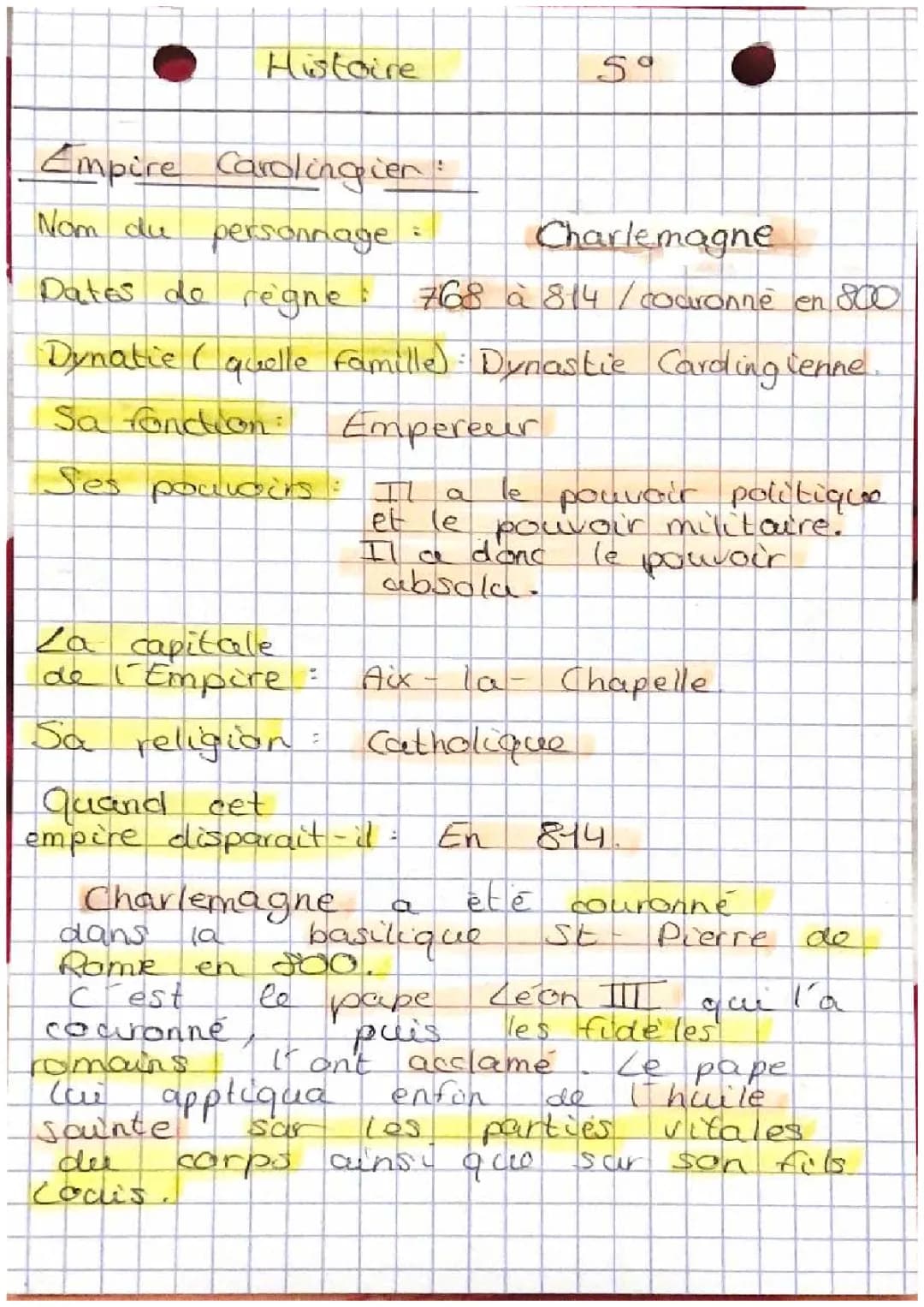L'Empire Carolingien : Résumé, Carte et Histoire de Charlemagne et ses Rois