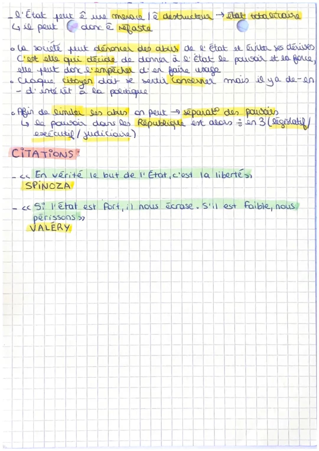 deitat:
l'état - ensemble des institutions légales qui organisent une
société sur un territoire donné.
• Ordre régulateur séparer de la soci