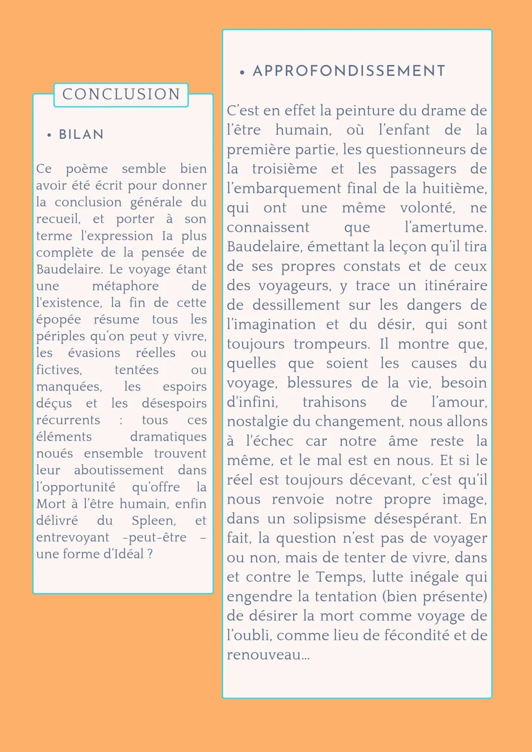 LES FLEURS DU MAL
CHARLES BAUDELAIRE
LE VOYAGE
INTRODUCTION
• AMORCE
La biographie est importante pour
comprendre l'œuvre de Baudelaire,
étr