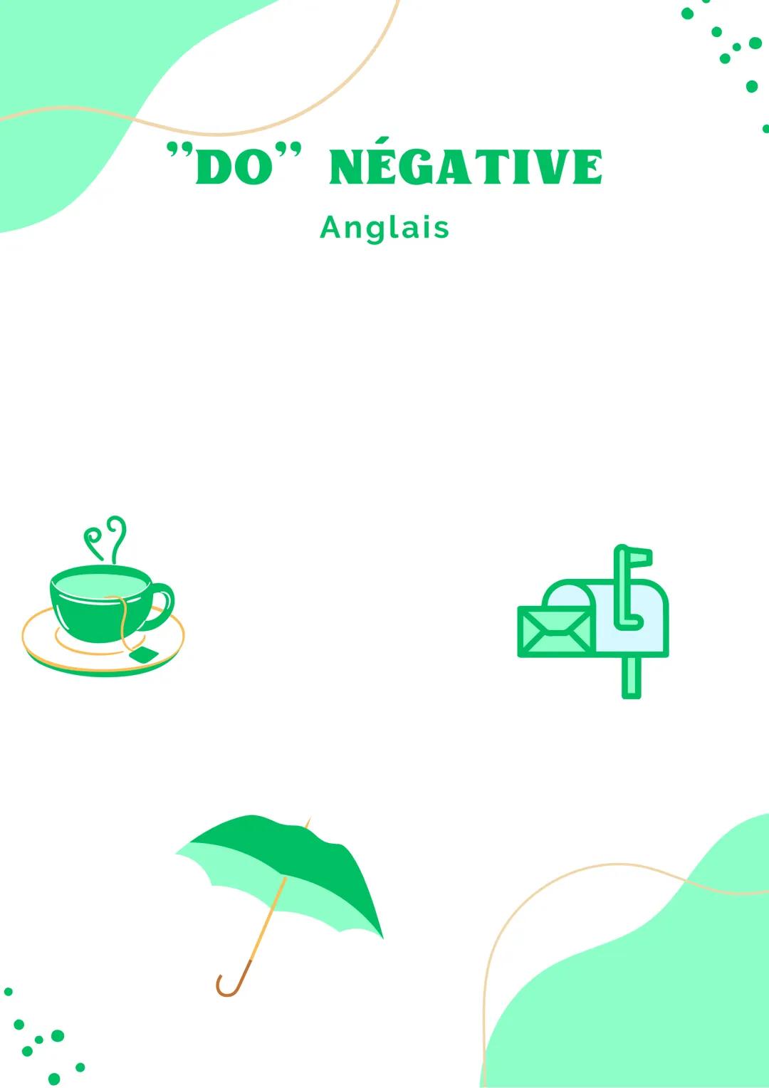 "DO" NÉGATIVE
Anglais
ah L'auxiliaire
Un auxiliaire est appelé ainsi car il vient en aide
à un verbe lexical.
Il agit comme un accessoire qu