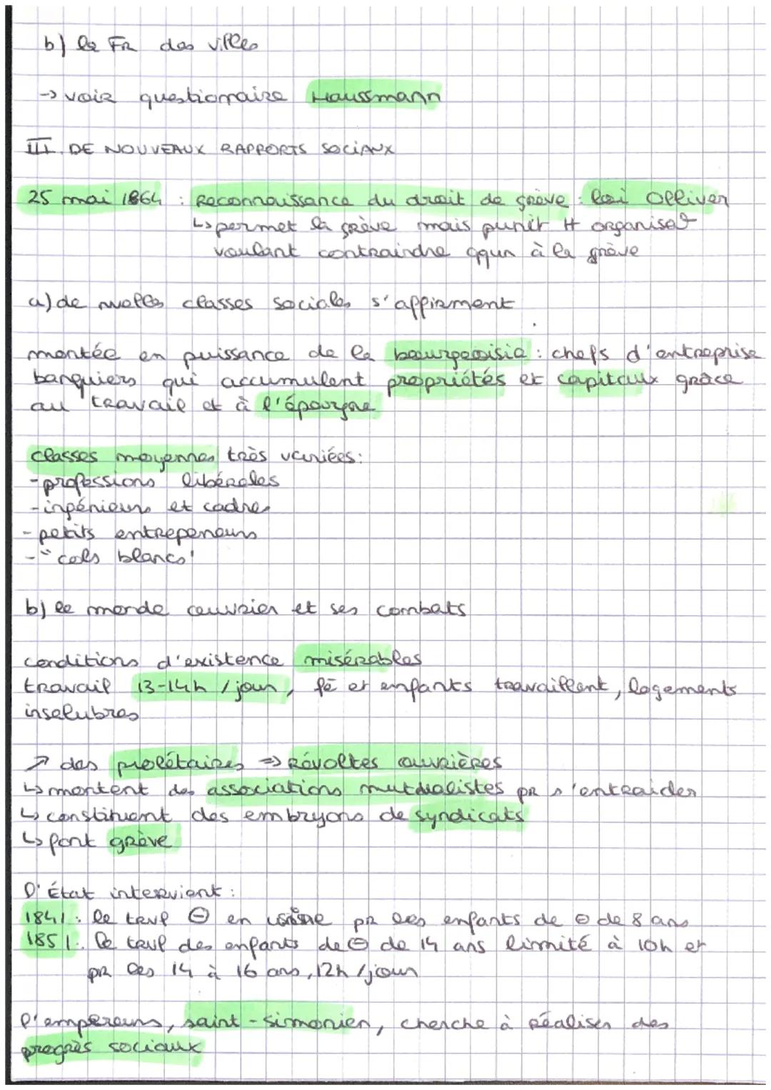 
<p>L'industrialisation et l'accélération des transformations économiques et sociales en France ont marqué une période de grands changements