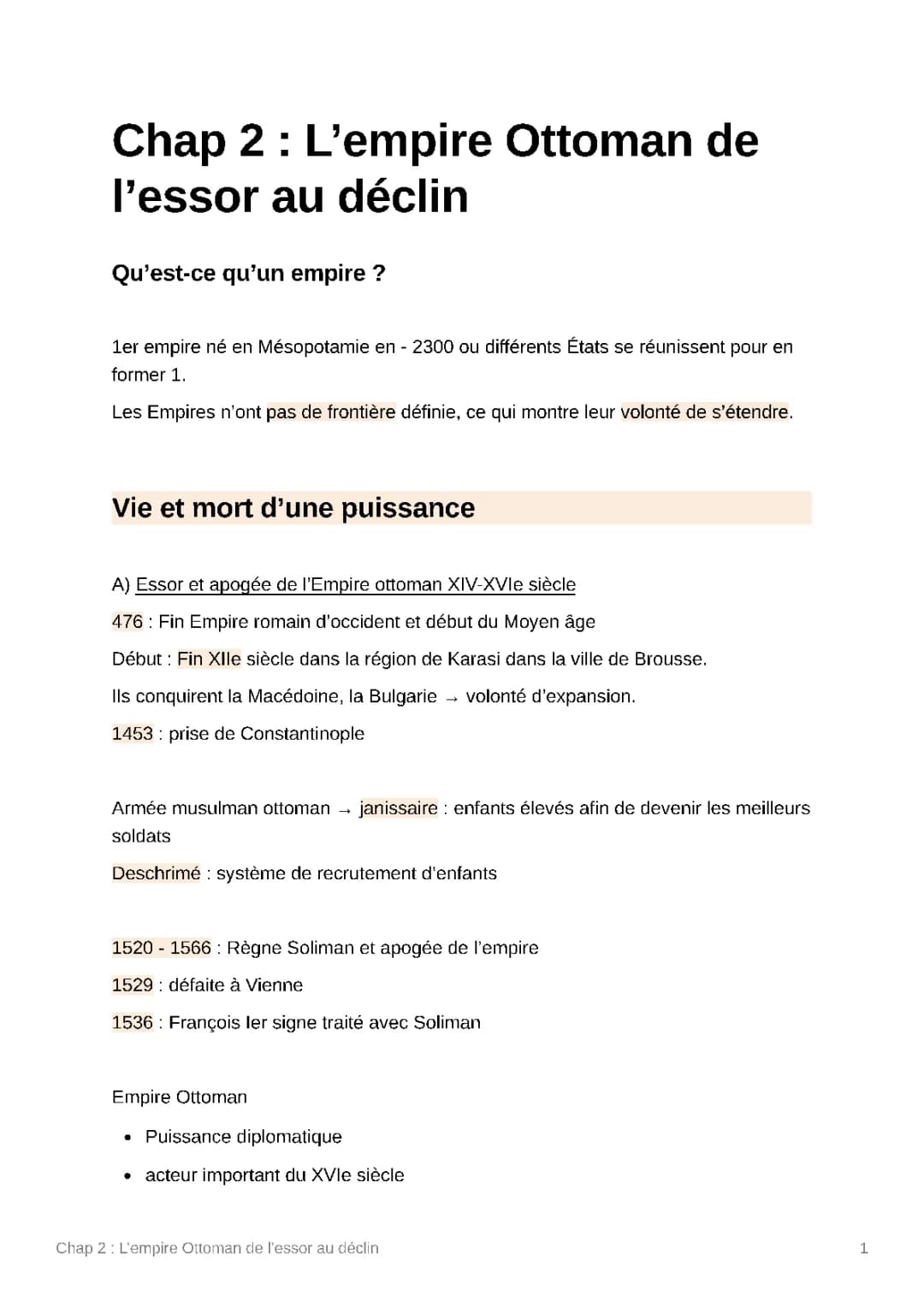 L'Empire Ottoman : La Chute en 1918 et Ses Causes - Livre Histoire Géographie Première