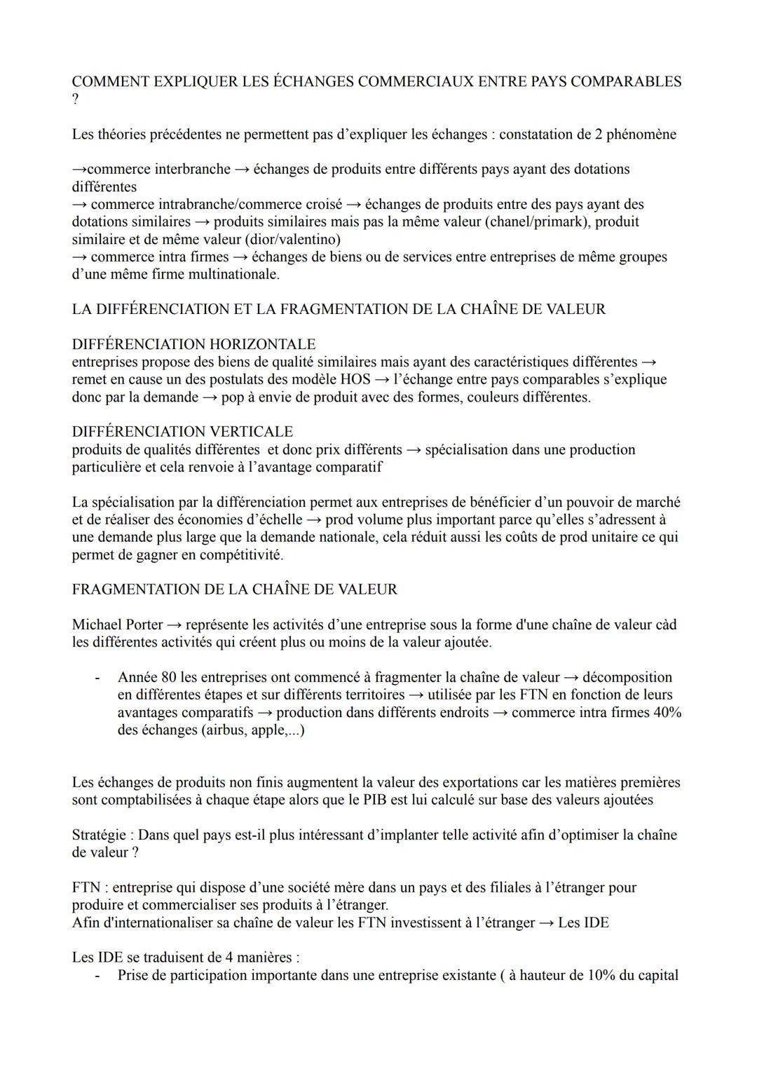 # Le commerce international

LE COMMERCE INTERNATIONAL C'EST QUOI ?
Désigne les échanges de produits entre pays → matière première: blé, pét