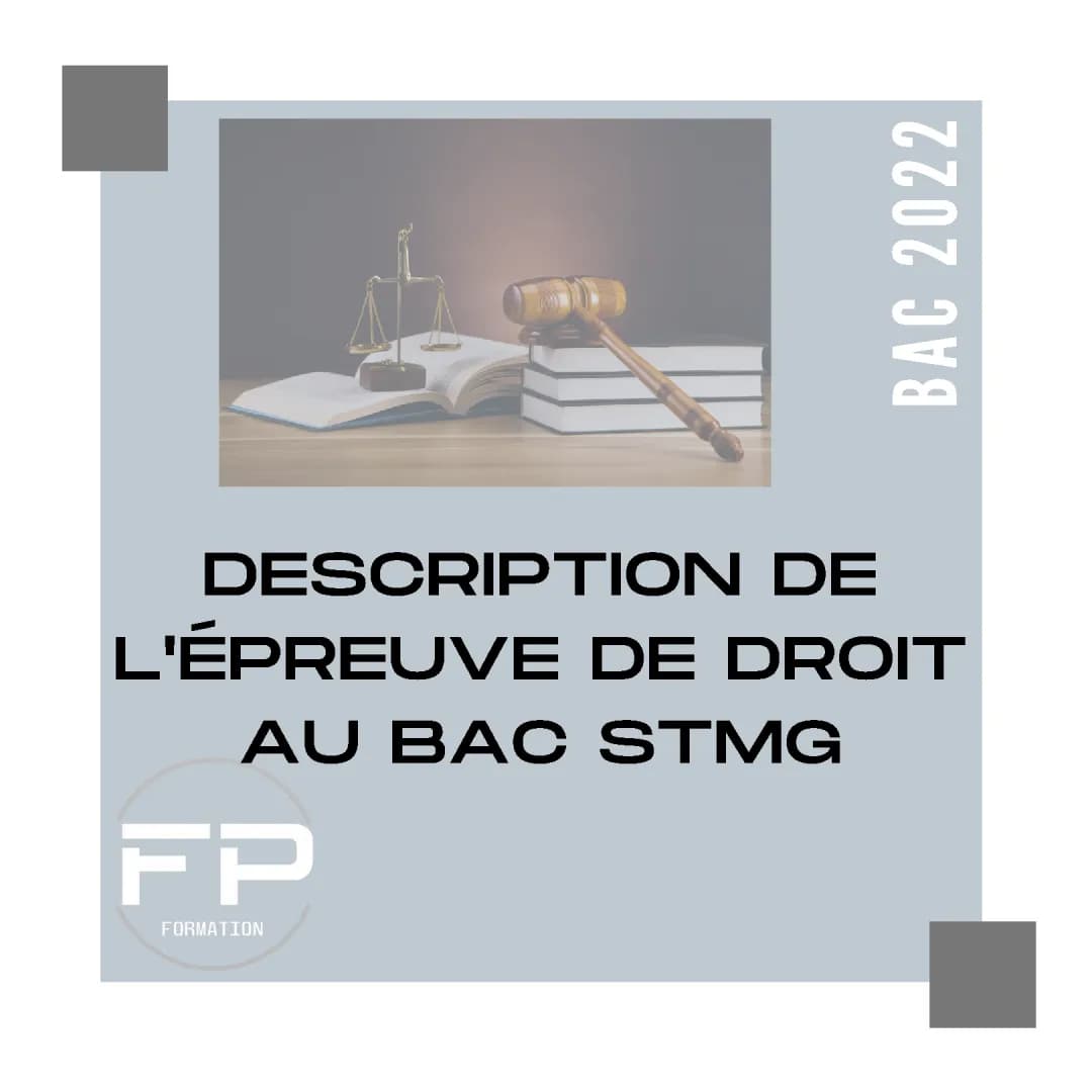 Révision et Sujets Corrigés du Bac éco Droit STMG 2024