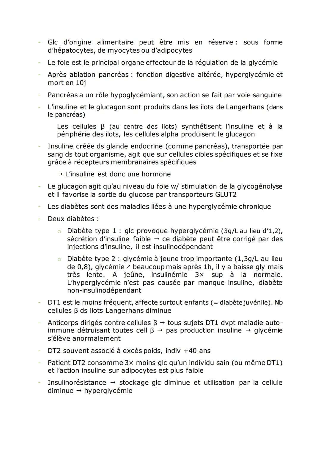 Chap1 : Le contrôle des flux de glucose
Respiration cellulaire Dégradation des nutriments de la part de la cellule
pour pouvoir créer de l'é
