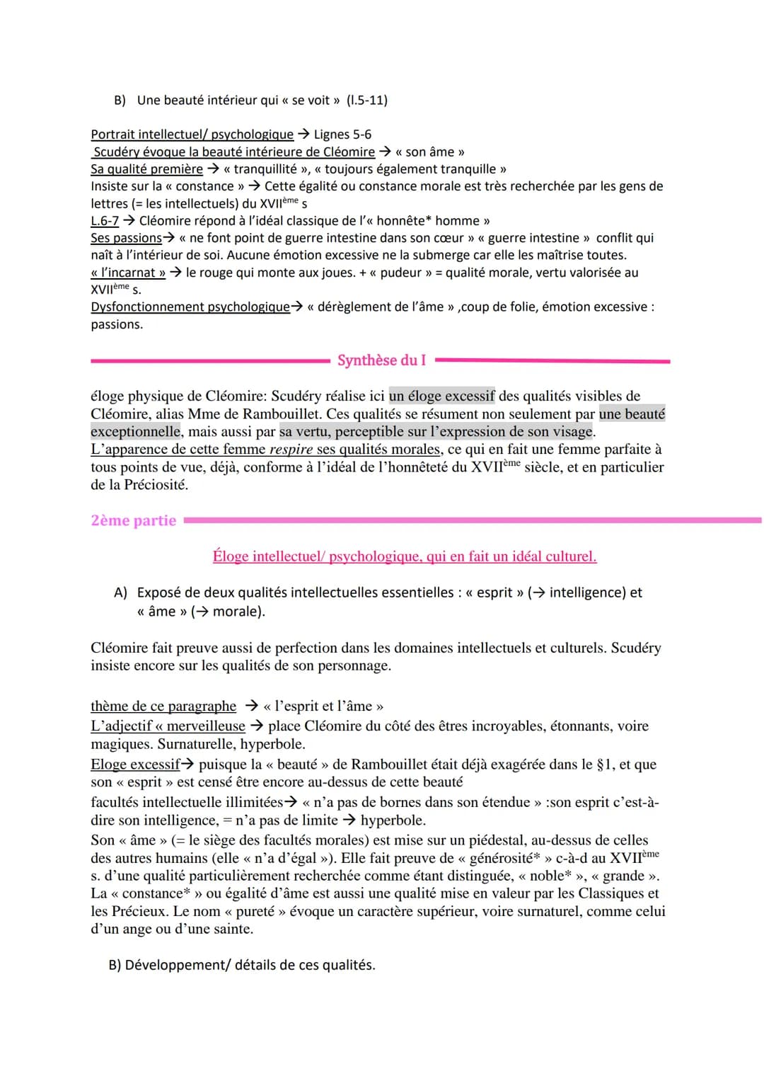 Français Lkz
LL1:Scudéry, Artamène ou Le Grand Cyrus, Portrait de Cléomire
INTRODUCTION
Présentation :
Madeleine de Scudéry Née en 1607 au H