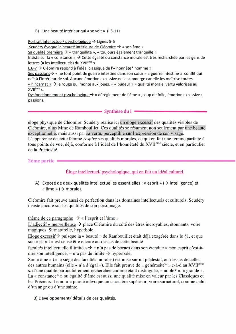 Français Lkz
LL1:Scudéry, Artamène ou Le Grand Cyrus, Portrait de Cléomire
INTRODUCTION
Présentation :
Madeleine de Scudéry Née en 1607 au H