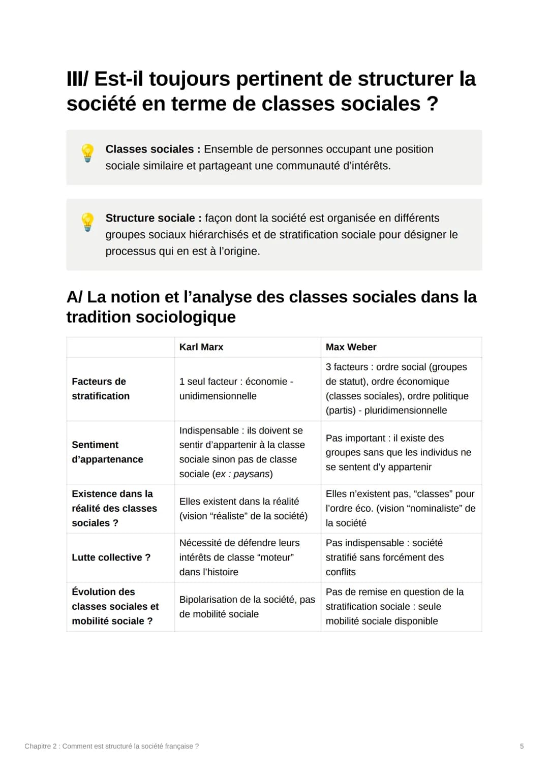 Chapitre 2 : Comment est
structuré
I/ Comment classifier les individus ?
Les PCS :
Professions et Catégories Socioprofessionnelles (PCS) : É