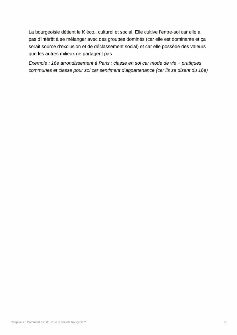 Chapitre 2 : Comment est
structuré
I/ Comment classifier les individus ?
Les PCS :
Professions et Catégories Socioprofessionnelles (PCS) : É