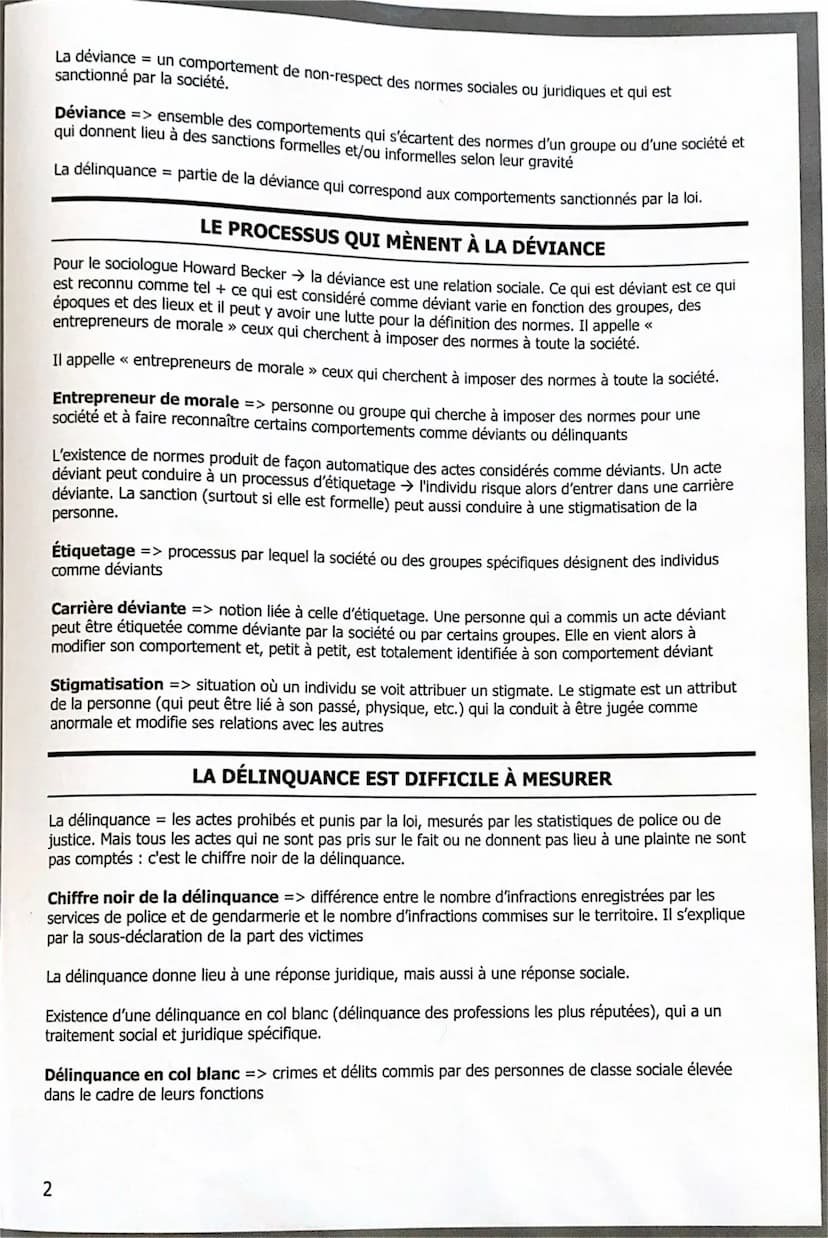 8- QUELS SONT LES
PROCESSUS SOCIAUX QUI
CONTRIBUENT À LA
DEVIANCE ?
LES NORMES SOCIALES ET JURIDIQUES ÉVOLUENT
Les normes sociales et juridi