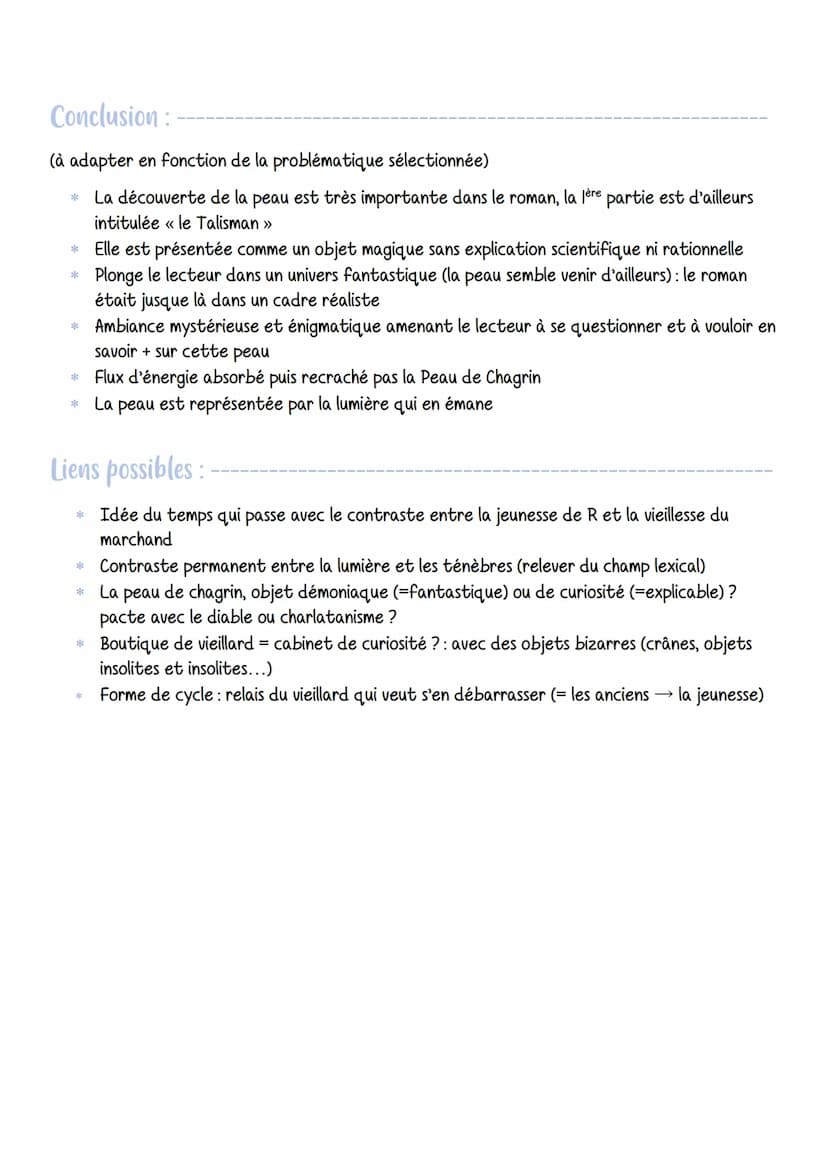 Textes de bac : texte EAF n
La découverte du talisman, 2a Peau de Chagrin, Balzac
Introduction:
* Extrait de la Peau de Chagrin, roman du XI